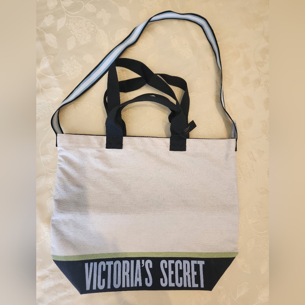 Victoria's Secret Canvas Cooler Tote Bag NWT